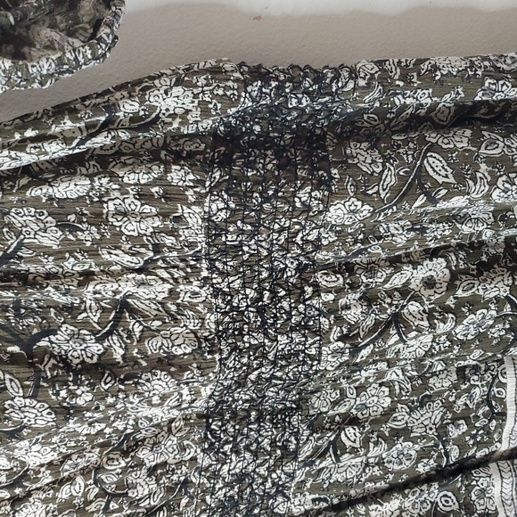 Ralph Lauren Denim & Supply Floral Paisley Print Blouse Size Extra Large Elastic - Picture 8 of 10